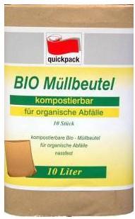 Papier Bioabfallbeutel 20x16x34 cm, braun, 10-Liter