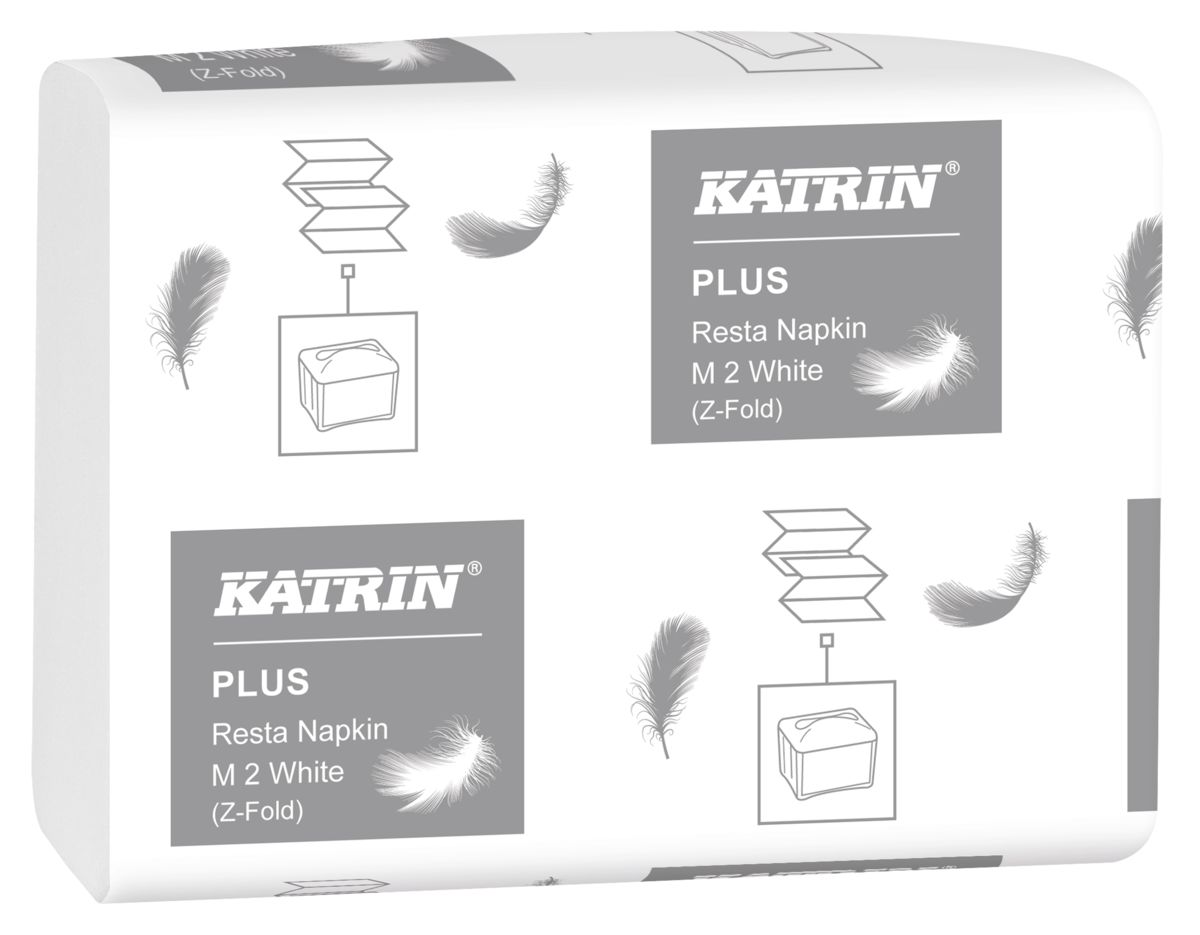 Katrin Resta Spenderservietten M2, 2-lagig, 25,5 x 15,5 cm, weiß