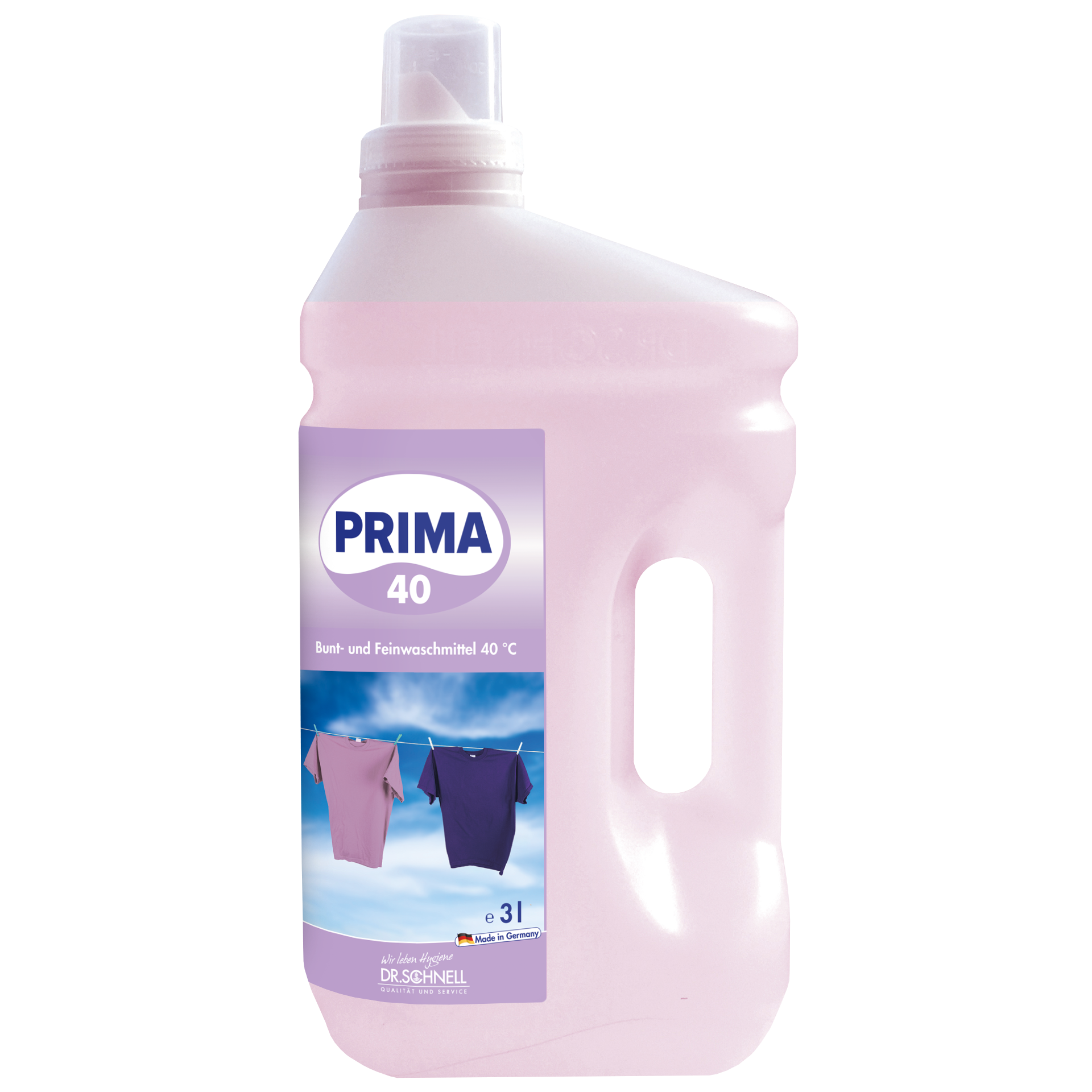 Dr. Schnell Prima 40 flüssiges Bunt- und Feinwaschmittel mit Geruchsneutralisator, 3 L Flasche