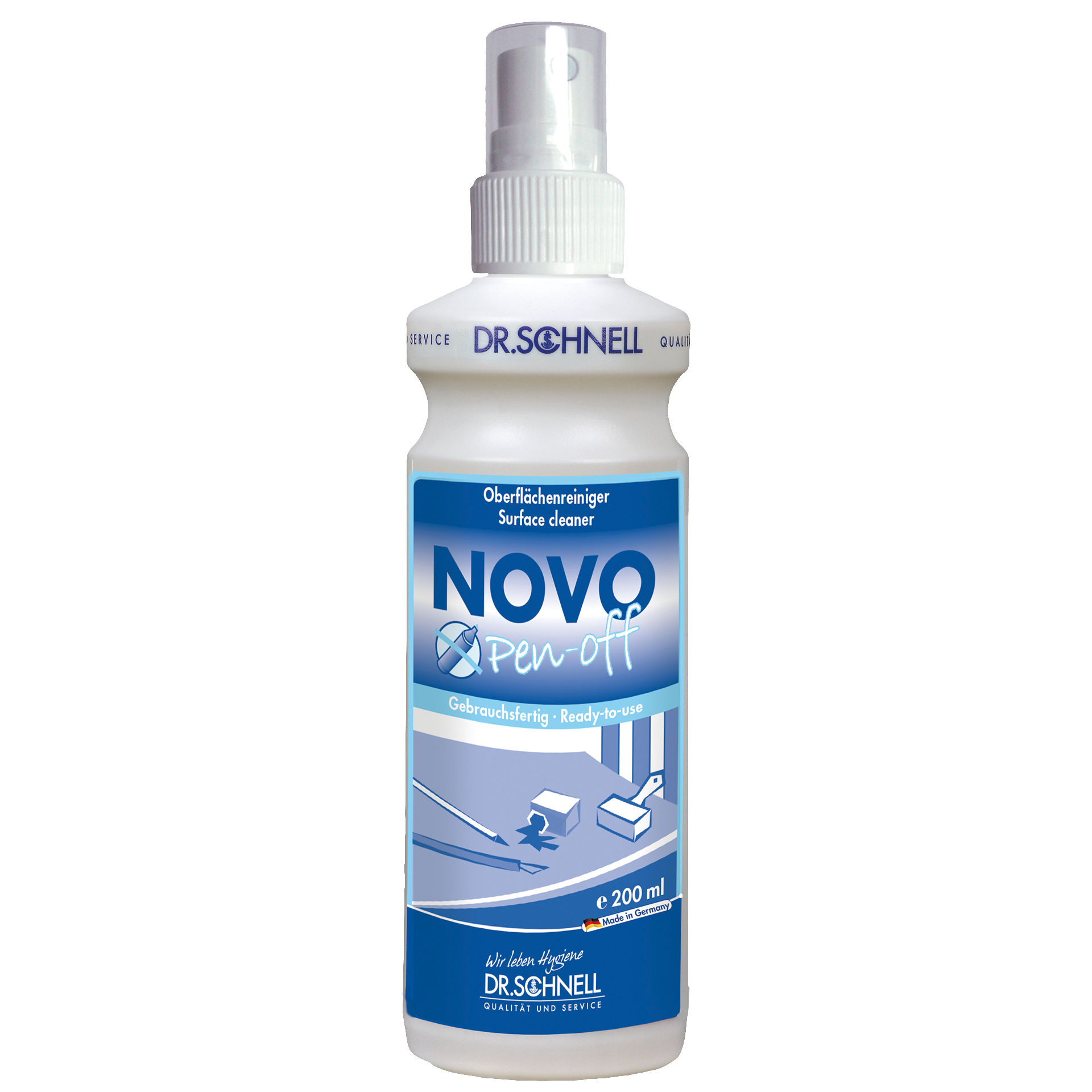 Dr. Schnell NOVO Pen-off Spezial-Oberflächenreiniger, 500 ml Flasche mit Sprühaufsatz