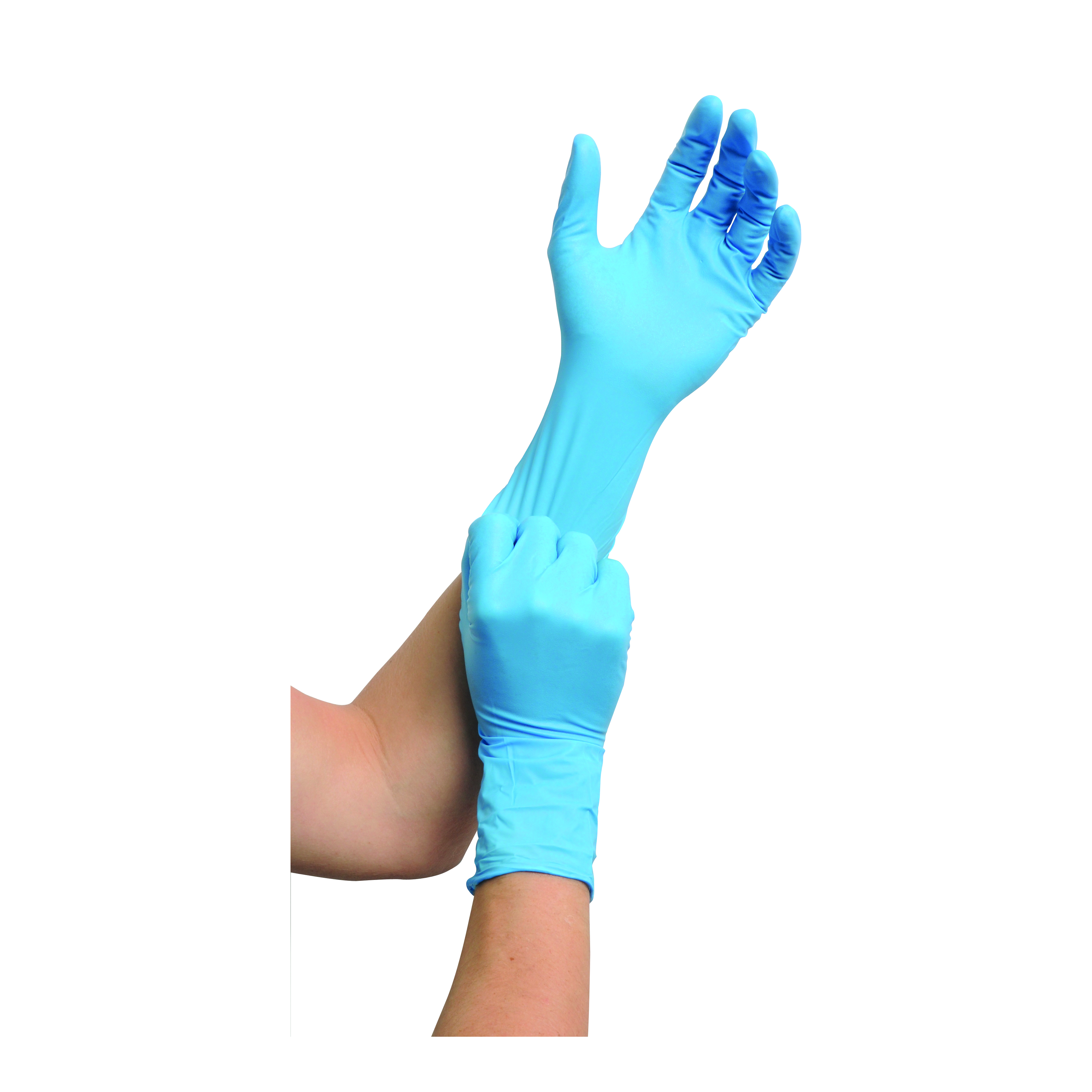 MaiMed nitril ST PF Einmalchemikalienschutzhandschuhe, Gr. M, blau, ungepudert