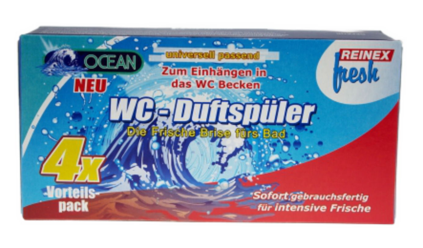 Reinex WC-Duftspüler Ocean Vorteilspack 4 x 30 g