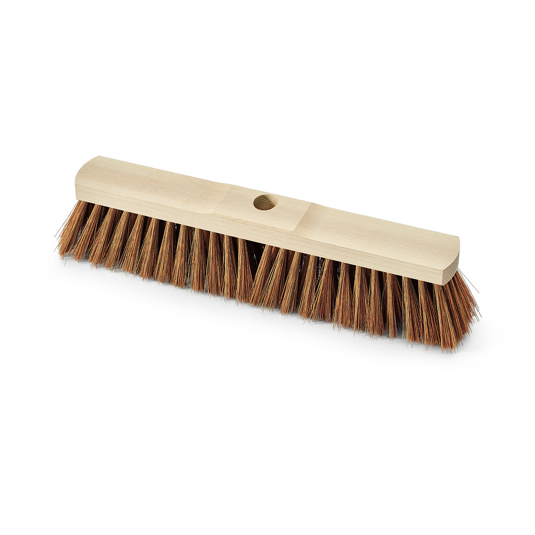 Saalbesen Poly-Kokos Sattelholz mit Stielloch 40 cm