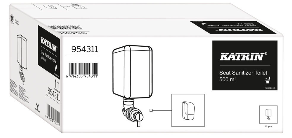 Katrin Toilettensitzreinigungsschaum mit antibakterieller Wirkung, 12 x 500 ml