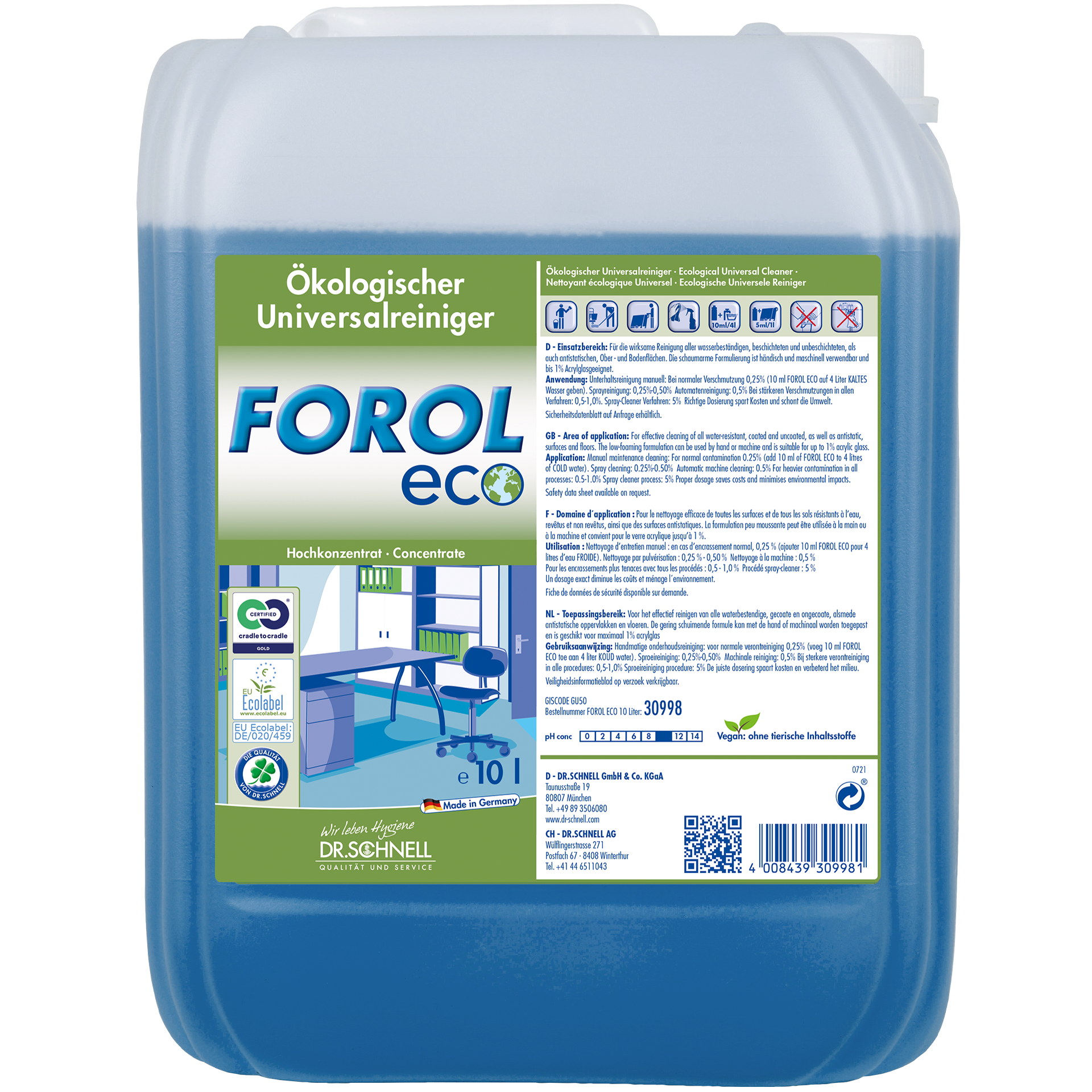 Dr. Schnell FOROL ECO Allzweckreiniger 10 L