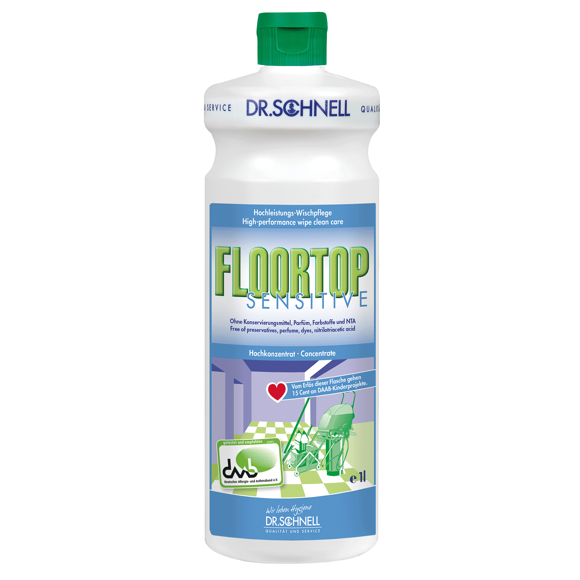 Dr. Schnell FLOORTOP SENSITIVE Wischpflege 1 L