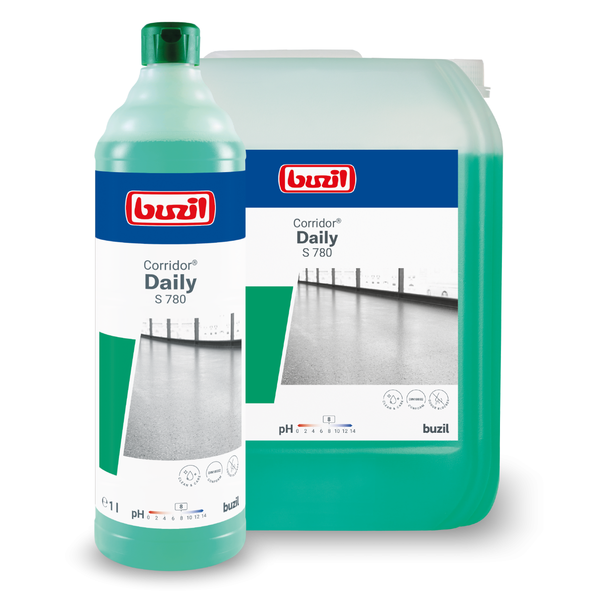 Buzil Corridor Daily S780 Wischpflege, 1L-Flasche