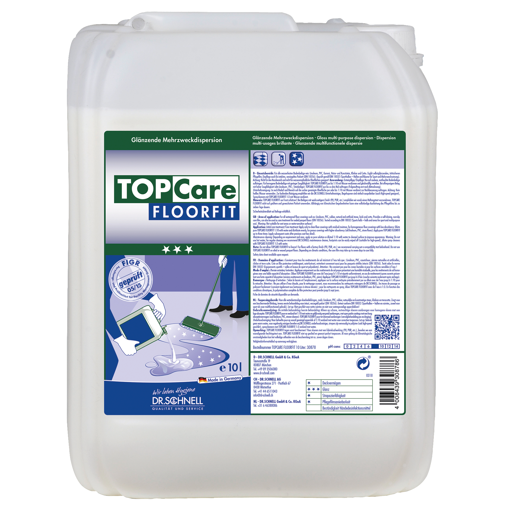 Dr. Schnell Topcare Floorfit 10 L Mehrzweckdispersion