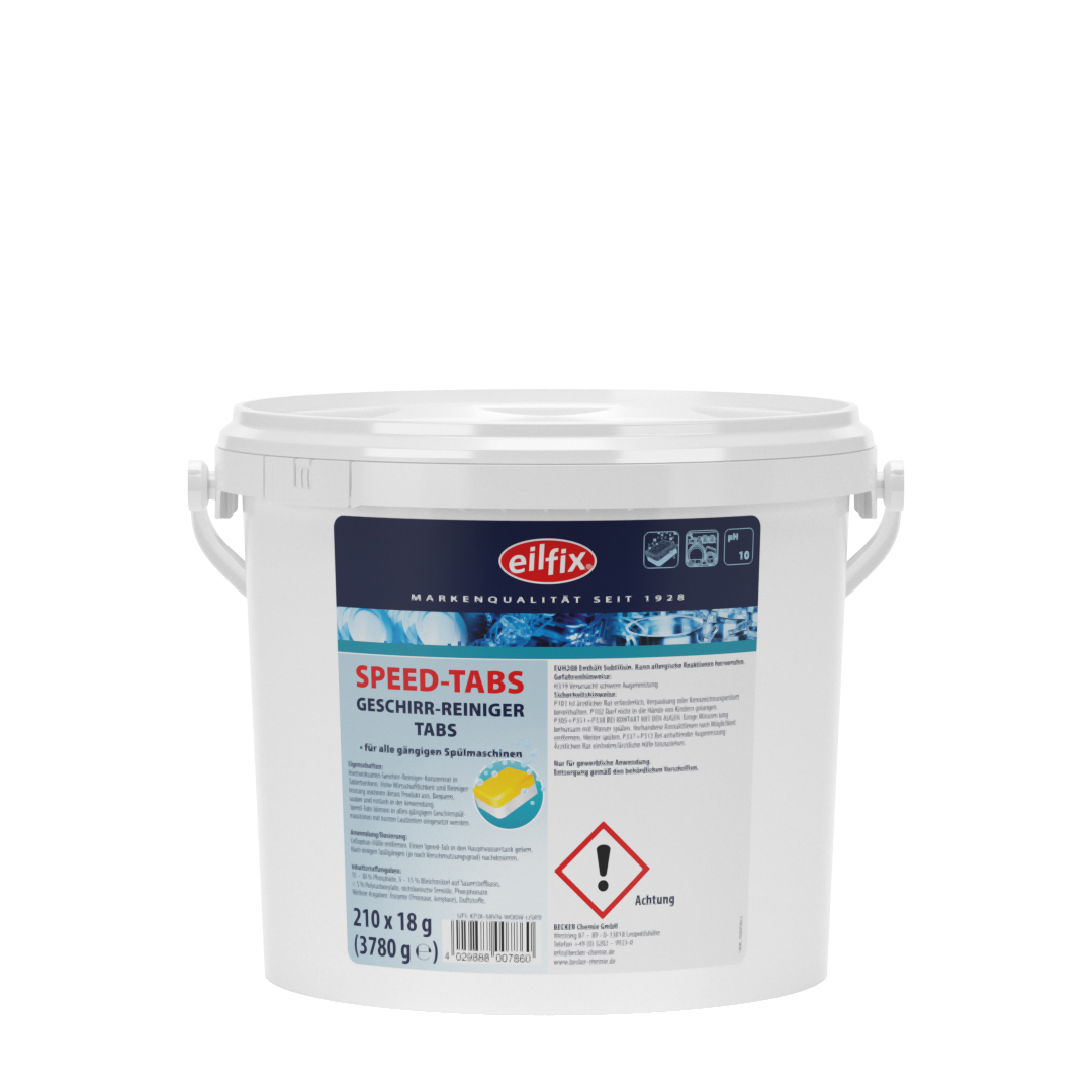 Eilfix Speed Tabs, Geschirrrinigungs-Tabs 210 Stück, Eimer