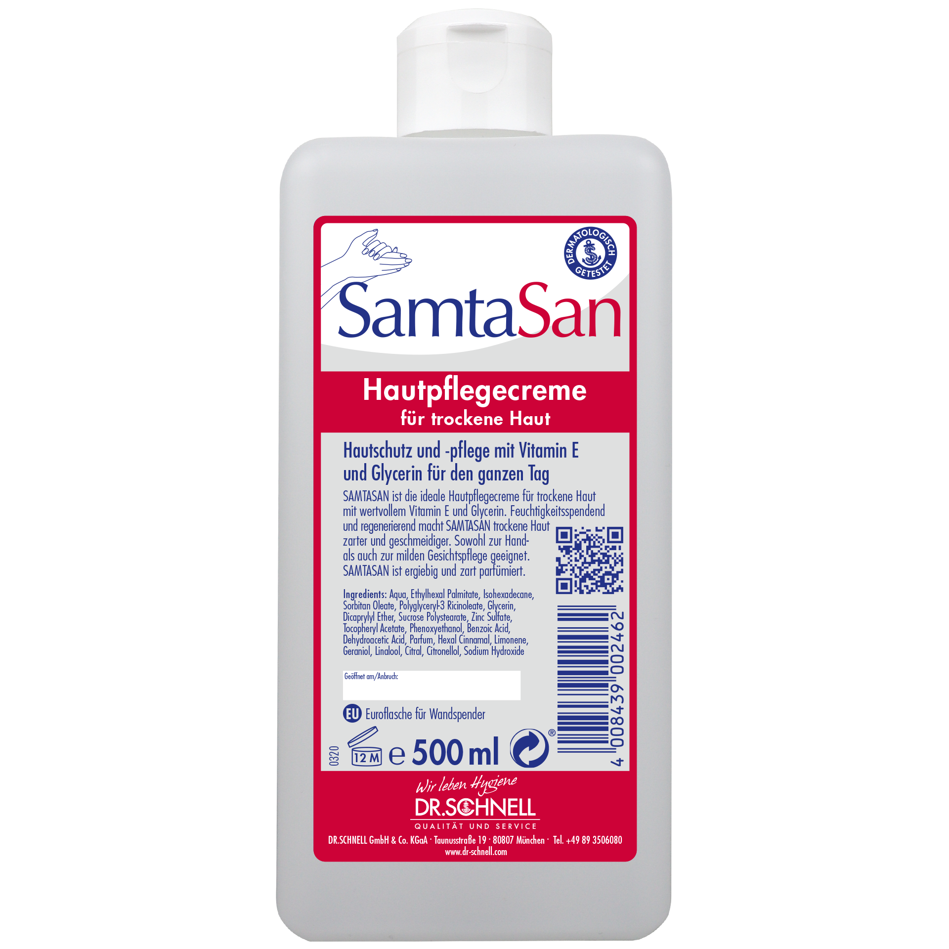 Dr. Schnell SAMTASAN Hautschutzcreme 500 ml