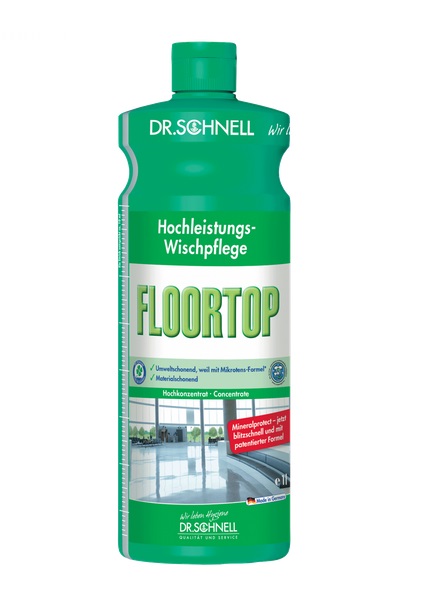 Dr. Schnell FLOORTOP Hochleistungs-Wischpflege, 1 L Flasche